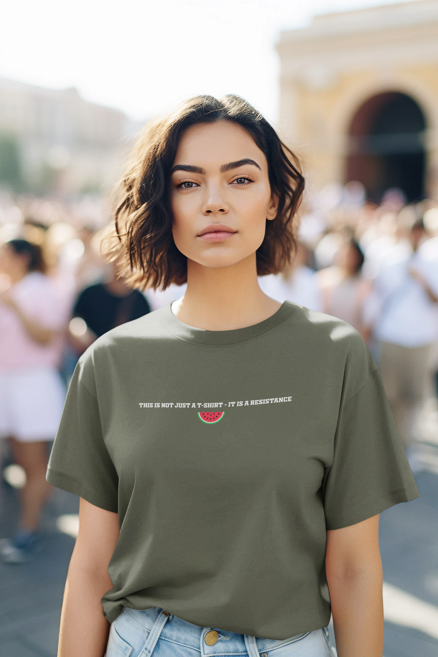Embroidered This is a Resistance Adult T-Shirt