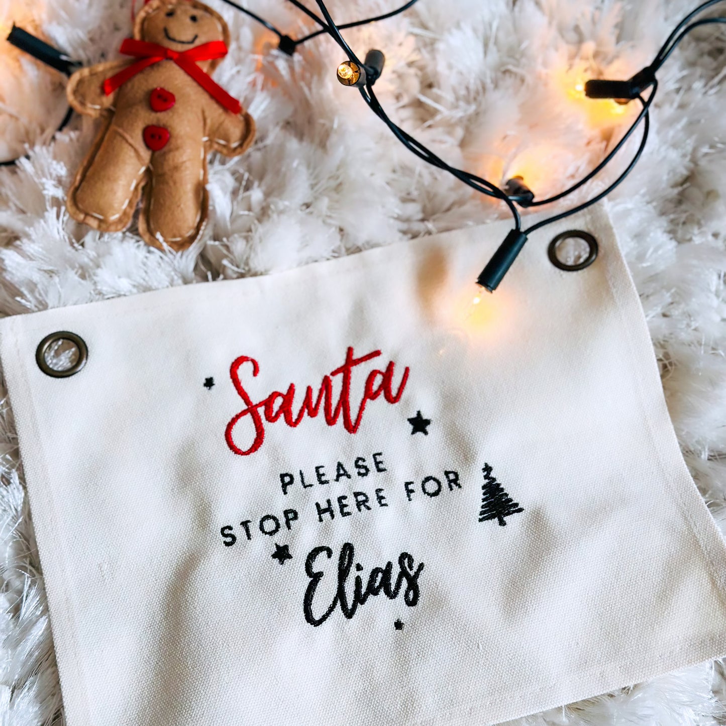 Personalised Santa Stop Banner