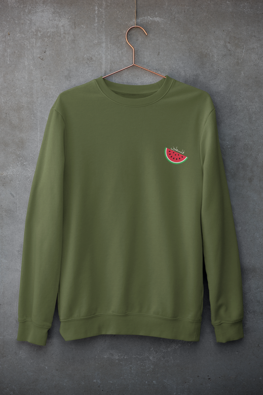 Embroidered Watermelon Sweatshirt