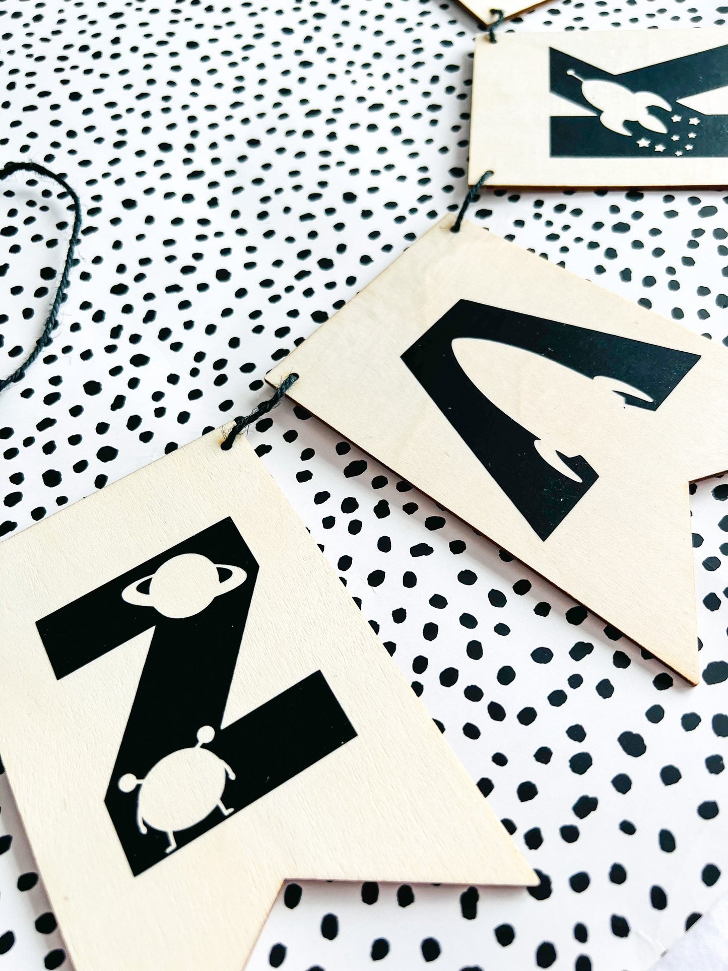 Personalised Space Themed Garland
